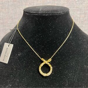 Alexis Bittar Knot Crystal Pave Pendant Necklace NWT